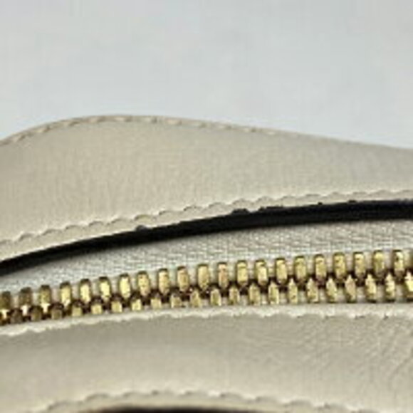 Gucci GG Horsebit Shoulder Bag Canvas Beige White - Picture 6 of 9